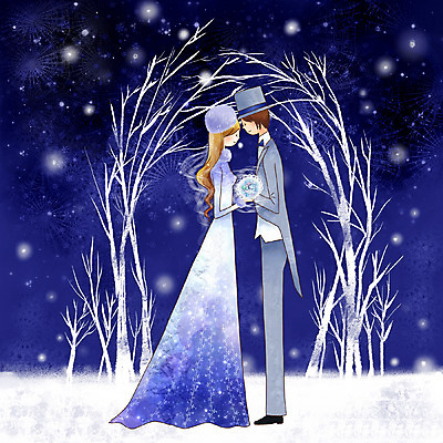 전신 PSD 라이프스타일 커플 계절 여자 남자 행복 웨딩드레스 포즈 결혼 겨울 데이트 일러스트 페인터 결혼식 사랑 사람 야외 두명 청춘 눈 야간 맹세 약속 국내일러스트 자연요소 드레스 감정 컨셉 관계 페인팅 날씨 이벤트 생활 결심 파일형식