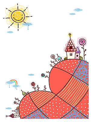 EPS 주간 자연요소 구름 꽃 백그라운드 무지개 일러스트 안내 주택 알림판 이벤트 사람없음 야외 건물 태양 마을 공백 하트 알림 국내일러스트 모양 식물 건축물 파일형식 벡터