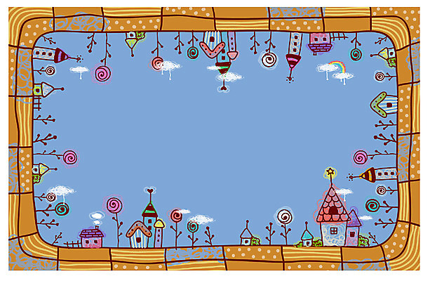 EPS 구름 꽃 백그라운드 일러스트 안내 주택 알림판 풍경 이벤트 사람없음 건물 마을 공백 알림 국내일러스트 자연요소 식물 건축물 파일형식 벡터