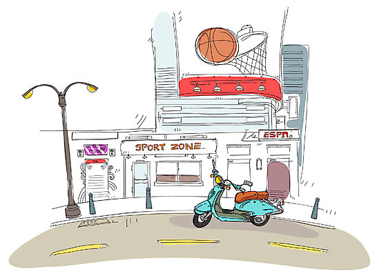 EPS 공공시설 건축 도로 백그라운드 가로등 일러스트 교통시설 거리 풍경 사람없음 야외 건물 상점 오토바이 도시 도심 스케치 국내일러스트 건축물 길 교통 미술 바이크 시설 파일형식 벡터