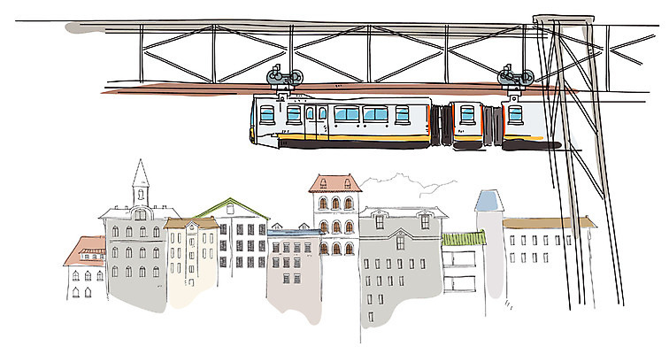 EPS 건축 백그라운드 일러스트 풍경 사람없음 야외 건물 도시 스케치 레일카 국내일러스트 건축물 미술 파일형식 벡터