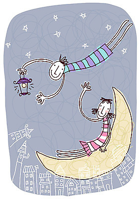 EPS 캐릭터 커플 여자 남자 별 백그라운드 일러스트 상상 사랑 사람 야외 두명 달 램프 야간 상상캐릭터 일러캐릭터 자연요소 감정 관계 조명 파일형식 벡터