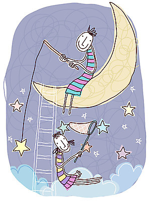 EPS 구름 캐릭터 커플 여자 남자 별 데이트 일러스트 사다리 상상 사랑 사람 야외 두명 판타지 달 야간 상상캐릭터 별따기 일러캐릭터 자연요소 감정 관계 도구 파일형식 벡터