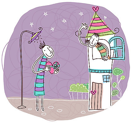 EPS 커플 공공시설 여자 남자 프로포즈 가로등 일러스트 주택 선물 사랑 사람 야외 두명 기다림 국내일러스트 감정 관계 모션 건물 시설 파일형식 벡터