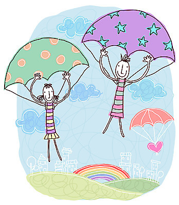 EPS 주간 커플 여자 남자 백그라운드 무지개 데이트 일러스트 사랑 사람 야외 두명 낙하산 국내일러스트 자연요소 감정 관계 파일형식 벡터