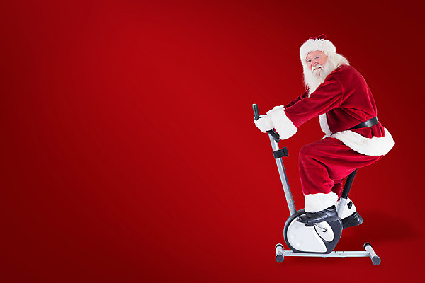 포토 JPG 해외이미지 전신 노년 남자 크리스마스 한명 옆모습 빨간색 산타클로스 운동기구 노인남자한명만 홈트레이닝 해외202004 해외포토 1 기념일 뷰포인트 컬러 사람 성인 운동 헬스 남자한명만 노인남자만 파일형식