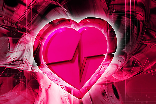 포토 JPG 해외이미지 모양 분홍색 백그라운드 컨셉 일러스트 그래프 발렌타인데이 병원 사람없음 3D 검은색 낭만 광선 하트 심볼 돌봄 심전도 해외202004 해외포토 컬러 의학 모션 데이이벤트 디지털합성 파일형식
