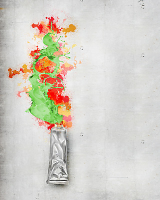 포토 JPG 해외이미지 상상 미술 사람없음 빨간색 물 컬러풀 페인트 물감 흰색 얼룩 뿌리기 오브젝트 그림 튜브 해외202004 해외포토 자연요소 컬러 모션 문화예술 미술도구 파일형식