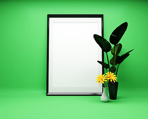 포토 JPG 해외이미지 나무 무료이미지 꽃 화분 벽 액자 백그라운드 프레임 사람없음 초록색 공백 심플 목업 해외202004 해외포토 식물 컬러 파일형식 무료콘텐츠
