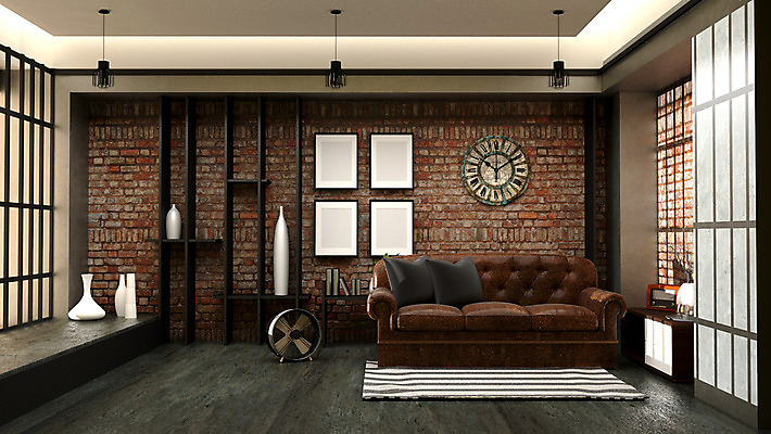 포토 JPG 해외이미지 디자인 벽 새로움 바닥 아파트 주택 실내 사람없음 내부 목재 3D 우주 계단 방 흰색 오픈 리빙 다락방 콘크리트 스타일 파케트 해외202004 해외포토 나무 컬러 컨셉 재료 건물 디지털합성 파일형식