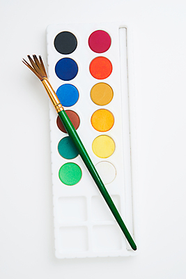 포토 JPG 해외이미지 무료이미지 사람없음 물감 붓 팔레트 오브젝트 흰배경 해외202004 해외포토 백그라운드 미술도구 흰색 파일형식