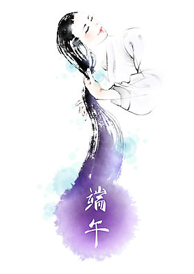 PSD 여자 명절 일러스트 캘리그라피 붓터치 한명 상반신 성인 한자 한복 번짐 머리감기 단오 창포 성인여자한명만 국내일러스트 식물 문자 1 한국전통 전통 기념일 사람 청결 전통의상 여자한명만 성인여자만 파일형식 효과