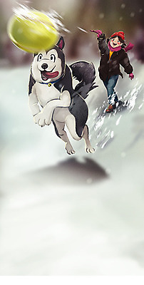 전신 PSD 한마리 여자 반려견 겨울 일러스트 놀이 한명 반려동물 달리기 눈 던지기 개 테니스공 공놀이 반려 여자한명만 펫팸족 국내일러스트 자연요소 동물 1 계절 공 포유류 모션 날씨 사람 테니스용품 신조어 여자만 파일형식