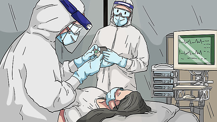 여자 남자 일러스트 마스크 성인 세명 진료 환자 의료진 응급 수술대 응급구조 응급상황 성인만 방호복 국내일러스트 AI파일 직업 옷 의학 사람 긴급 파일형식 벡터