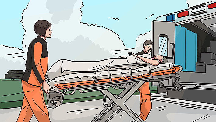 여자 남자 일러스트 성인 세명 환자 응급 구급차 구조원 구급대 응급구조 응급구조대 응급상황 환자수송 성인만 국내일러스트 AI파일 직업 의학 자동차 사람 긴급 파일형식 벡터