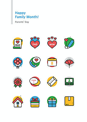 아이콘 꽃다발 돈 엄마 봉투 주택 선물 사람없음 선물상자 세트 달력 하트 아빠 어버이날 편지 전화기 카네이션 택배 보따리 감사 2D아이콘 AI파일 모양 기념일 꽃 감정 가족 건물 상자 운송업 재산 파일형식 벡터