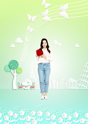 전신 PSD 나무 편집이미지 여자 행복 여행 나비 의자 한명 들기 사람 20대 성인 초록색 세계 한국인 즐거움 랜드마크 성인여자한명만 이미지편집 식물 1 감정 컬러 가구 곤충 모션 동양인 청년 여자한명만 성인여자만 파일형식