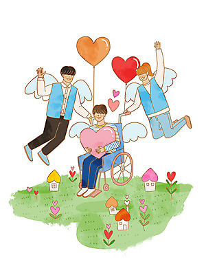 전신 PSD 식물 여자 남자 별 일러스트 천사 사랑 잔디 세명 열기구 하트 장애인 종이비행기 휠체어 풍선 장애인의날 국내일러스트 자연요소 모양 감정 항공교통 사람 종이접기 장애 파일형식 법정기념일