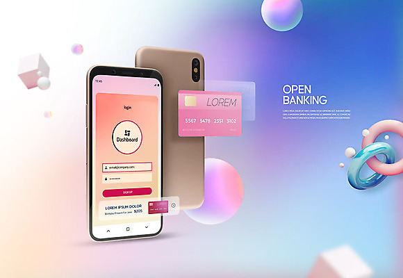 PSD 편집이미지 사람없음 스마트폰 컬러풀 원형 신용카드 결제 편리함 로그인 모바일뱅킹 뱅킹 카피스페이스 스마트페이 오픈뱅킹 이미지편집 도형 컬러 컨셉 금융 핸드폰 스마트기기 공백 스마트 파일형식