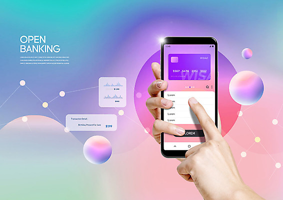 PSD 편집이미지 손 들기 사람 신체부위 스마트폰 컬러풀 터치 양손 원형 스마트 편리함 뱅킹 카피스페이스 스마트페이 오픈뱅킹 이미지편집 도형 컬러 컨셉 모션 금융 핸드폰 스마트기기 공백 결제 파일형식