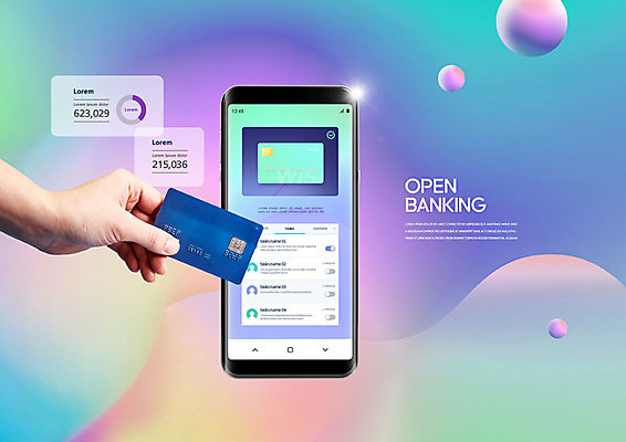 PSD 편집이미지 손 한손 들기 사람 신체부위 컬러풀 스마트 결제 편리함 뱅킹 카피스페이스 스마트페이 오픈뱅킹 이미지편집 컬러 컨셉 모션 금융 공백 파일형식