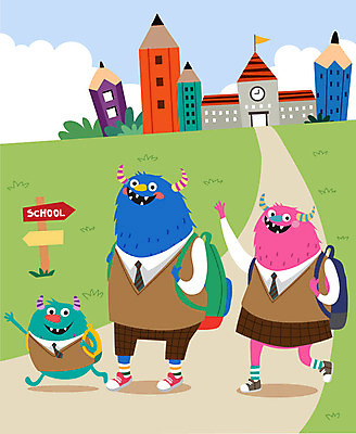 캐릭터 교육 교복 일러스트 학교 상상 사람없음 스쿨라이프 손들기 인사 즐거움 등교 몬스터 에듀 에듀케이션 스쿨팩 국내일러스트 일러캐릭터 AI파일 라이프스타일 옷 감정 모션 예절 등하교 파일형식 벡터