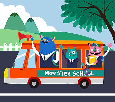 캐릭터 교육 교복 일러스트 학교 상상 사람없음 스쿨라이프 손들기 인사 스쿨버스 즐거움 등교 몬스터 에듀 에듀케이션 스쿨팩 국내일러스트 일러캐릭터 AI파일 라이프스타일 옷 감정 모션 버스 예절 등하교 파일형식 벡터