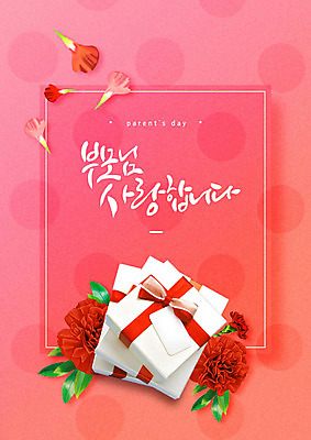 PSD 편집이미지 꽃잎 꽃 선물 사랑 사람없음 빨간색 선물상자 어버이날 카네이션 이미지편집 식물 기념일 감정 컬러 상자 파일형식