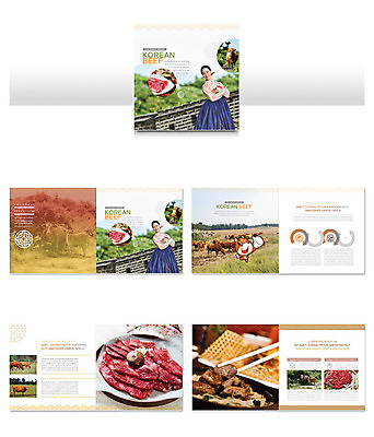 템플릿 여자 ZIP 음식 리플렛 사람 팜플렛 20대 성인 두명 한국인 소고기 소 한복 한우 소캐릭터 성인여자만 인디자인 INDD 이미지템플릿 한국전통 동물캐릭터 포유류 육류 동양인 청년 전통의상 여자만 성인만 파일형식