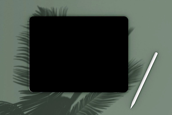 PSD 편집이미지 프레임 그림자 사람없음 초록색 스마트기기 태블릿 3D소스 3D 공간 흰색 입체 디지털합성 오브젝트 터치펜 목업 편집소스 편집3D 컬러 전자제품 펜 파일형식