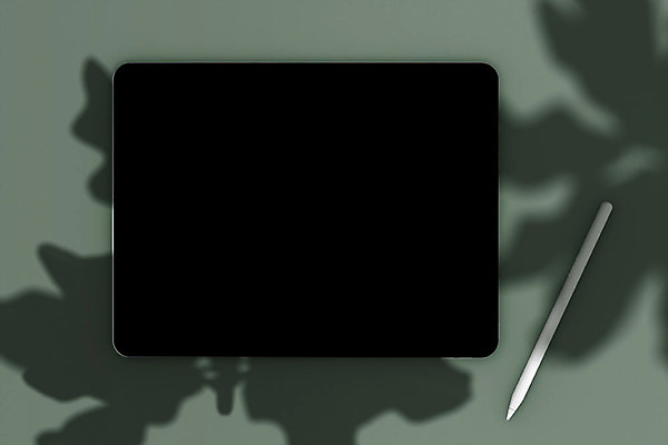 PSD 편집이미지 프레임 그림자 사람없음 초록색 스마트기기 태블릿 3D소스 3D 공간 흰색 입체 디지털합성 오브젝트 터치펜 목업 편집소스 편집3D 컬러 전자제품 펜 파일형식