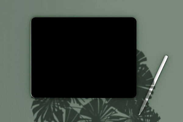 PSD 편집이미지 프레임 그림자 사람없음 초록색 스마트기기 태블릿 3D소스 3D 공간 흰색 입체 디지털합성 오브젝트 터치펜 목업 편집소스 편집3D 컬러 전자제품 펜 파일형식