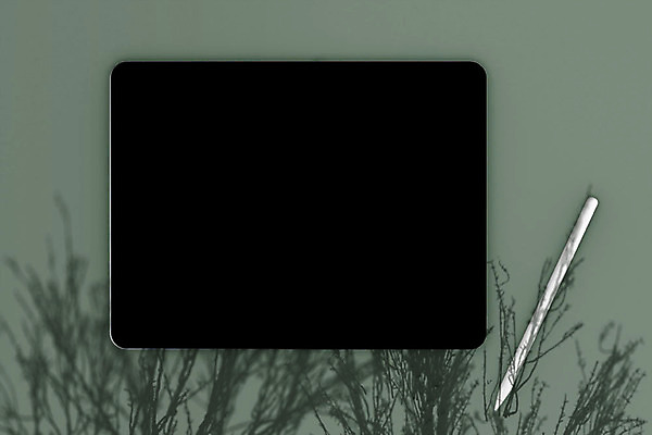 PSD 편집이미지 프레임 그림자 사람없음 초록색 스마트기기 태블릿 3D소스 3D 공간 흰색 입체 디지털합성 오브젝트 터치펜 목업 편집소스 편집3D 컬러 전자제품 펜 파일형식