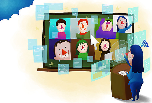 전신 PSD 학생 여자 교육 남자 어린이 인터넷 일러스트 학교 수업 모바일 여러명 성인 교사 칠판 강의 사이버 책상 와이파이 온라인 온라인강의 사회적거리두기 원격수업 온라인개학 온택트 그린스마트스쿨 국내일러스트 직업 캠페인 가구 다수 사람 무선인터넷 개학 원격 파일형식 한국판뉴딜 언택트