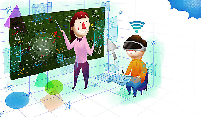 전신 PSD 학생 여자 교육 남자 화살표 별 어린이 인터넷 의자 일러스트 모바일 두명 책 교사 칠판 강의 사이버 와이파이 온라인 가상공간 온라인강의 가상현실 VR기기 사회적거리두기 온라인개학 온택트 국내일러스트 자연요소 직업 캠페인 가구 사람 기계 무선인터넷 개학 파일형식 언택트