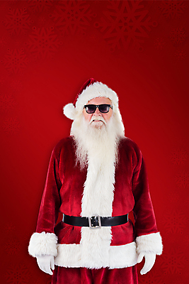 포토 JPG 해외이미지 노년 남자 크리스마스 한명 상반신 앞모습 빨간색 선글라스 산타클로스 노인남자한명만 해외202004 해외포토 1 기념일 안경 뷰포인트 컬러 사람 성인 남자한명만 노인남자만 파일형식