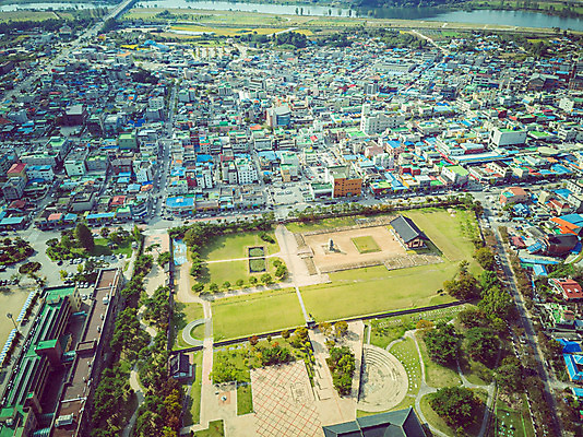 포토 JPG 주간 여행 한국 풍경 사람없음 야외 하이앵글 가을 항공촬영 국내여행 부여 부여정림사지 전경 국내포토 자연요소 계절 아시아 뷰포인트 충청남도 파일형식 탑뷰