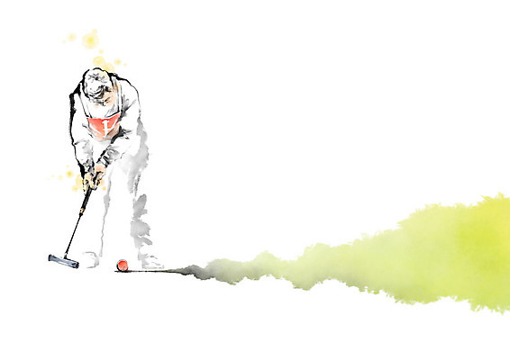 PSD 할아버지 노년 일러스트 캘리그라피 공 놀이 붓터치 한명 경기 노후 운동 게임 번짐 게이트볼 노인남자한명만 게이트볼스틱 국내일러스트 1 남자 스포츠 건강 사람 성인 구기 남자한명만 노인남자만 파일형식 효과