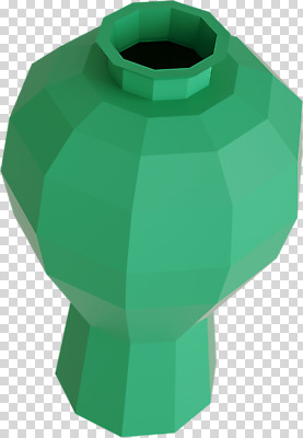 편집 편집이미지 누끼 사람없음 연두색 한개 3D소스 3D 도자기 디지털합성 오브젝트 PNG 고려청자 청자 폴리곤 로우폴리 편집소스 1 초록색 파일형식