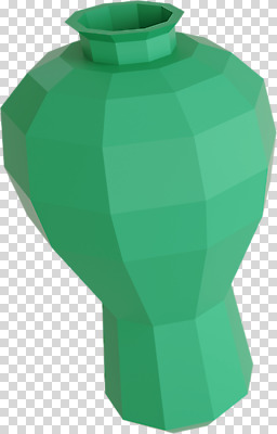 편집 편집이미지 누끼 사람없음 연두색 한개 3D소스 3D 도자기 디지털합성 오브젝트 PNG 고려청자 청자 폴리곤 로우폴리 편집소스 1 초록색 파일형식