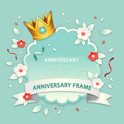 꽃 리본 일러스트 나뭇잎 왕관 프레임 이벤트 사람없음 축하 민트색 프레임일러스트 국내일러스트 AI파일 식물 컬러 컨셉 잎 파일형식 벡터