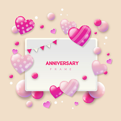 일러스트 프레임 이벤트 사람없음 하트 축하 구슬 가랜드 베이지색 프레임일러스트 국내일러스트 AI파일 모양 컬러 컨셉 파티용품 파일형식 벡터