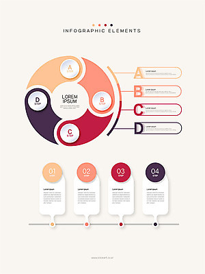 일러스트 비즈니스 그래프 사람없음 그래픽 세트 컬러풀 인포그래픽 원형 심플 엘리먼트 회의자료 국내일러스트 AI파일 도형 컬러 자료 파일형식 벡터