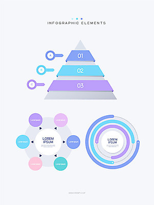일러스트 비즈니스 그래프 사람없음 그래픽 파란색 세트 인포그래픽 원형 삼각형 심플 엘리먼트 회의자료 국내일러스트 AI파일 도형 컬러 자료 파일형식 벡터