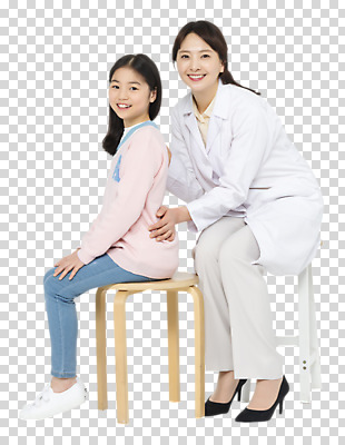 전신 편집 편집이미지 응시 여자 초등학생 어린이 건강 미소 누끼 앉기 성인 두명 옆모습 10대 30대 건강관리 한국인 의사 척추 검사_조사 PNG 편집소스 학생 시선 뷰포인트 모션 청소년 뼈 표정 관리 사람 동양인 장년 의료진 파일형식