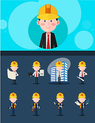 아이콘 직업 남자 서류가방 한명 건물 노트북 설계도 안전모 건축가 플랫아이콘 톱니바퀴 안전조끼 얼굴없음 직업아이콘 2D아이콘 AI파일 1 건축물 가방 건설업 사람 전자제품 헬멧 안전장비 파일형식 벡터