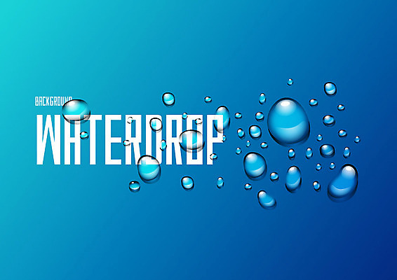 영어 백그라운드 패턴 일러스트 타이포그라피 사람없음 물 파란색 물방울 액체 이슬 그라데이션 국내일러스트 AI파일 자연요소 문자 컬러 무늬 파일형식 벡터