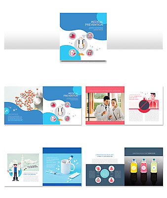 서양인 외국인 템플릿 여자 남자 ZIP 리플렛 의학 주사기 경고 팜플렛 20대 성인 두명 파란색 알약 약 의사 온도계 체온계 예방 성인만 인디자인 INDD 방역복 이미지템플릿 옷 컬러 의료기기 사람 인종 청년 의료진 방역 파일형식