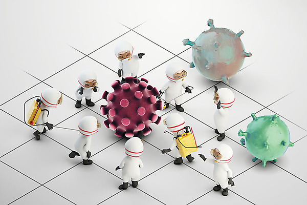 PSD 편집이미지 백그라운드 3D캐릭터 사람없음 3D소스 3D 의료진 사회이슈 디지털합성 방역 소독 편집소스 코로나바이러스 방역사 생활방역 방역기 델타변이바이러스 편집3D 직업 캐릭터 컨셉 의학 바이러스 파일형식