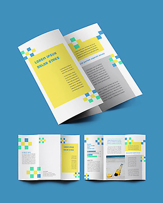 템플릿 표지디자인 표지 ZIP 내지 리플렛 바다 3단접지 맥주 팜플렛 해변 사람없음 여름 파란색 노란색 레몬 바다여행 인디자인 INDD 이미지템플릿 계절 컬러 여행 과일 주류 파일형식